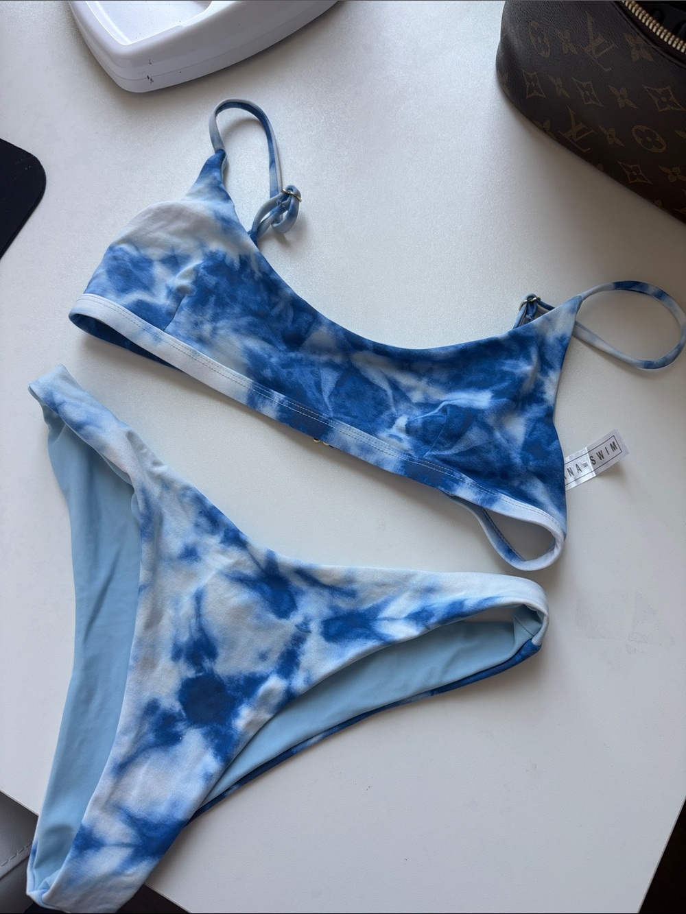 Blue Tie-Dye Bikini Set - Women's Swim - Picture 1 of 1
